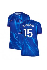 Chelsea Nicolas Jackson #15 Voetbaltruitje Thuis tenue Dames 2024-25 Korte Mouw